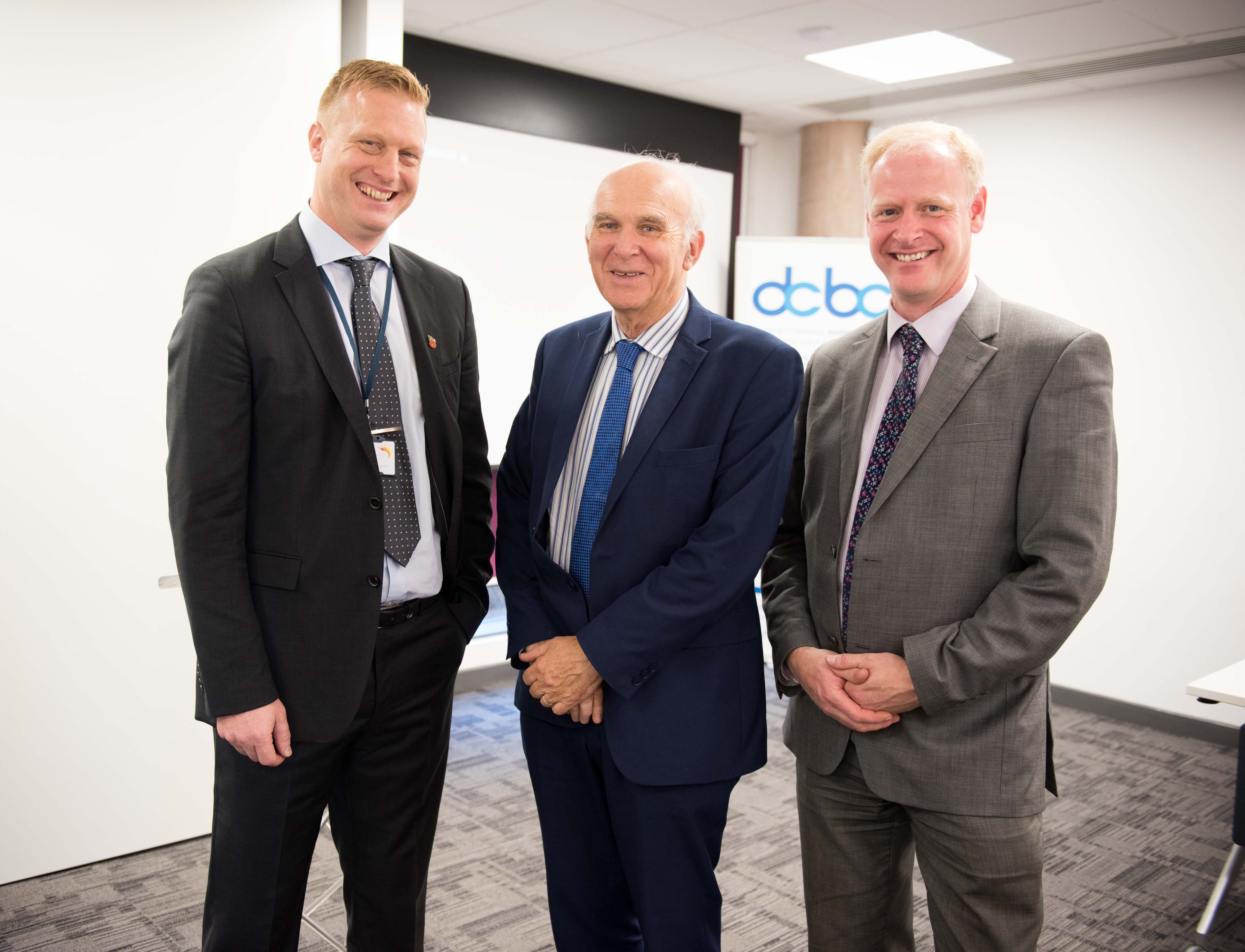 © Guy Newman.27.10.2017. Dr Vince Cable visit to Exeter Science Park.