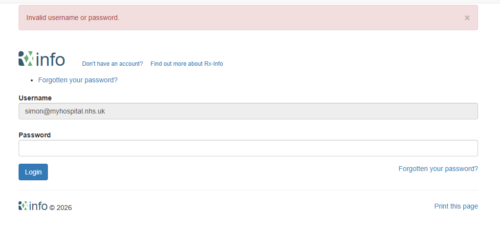 Forgotten Password image